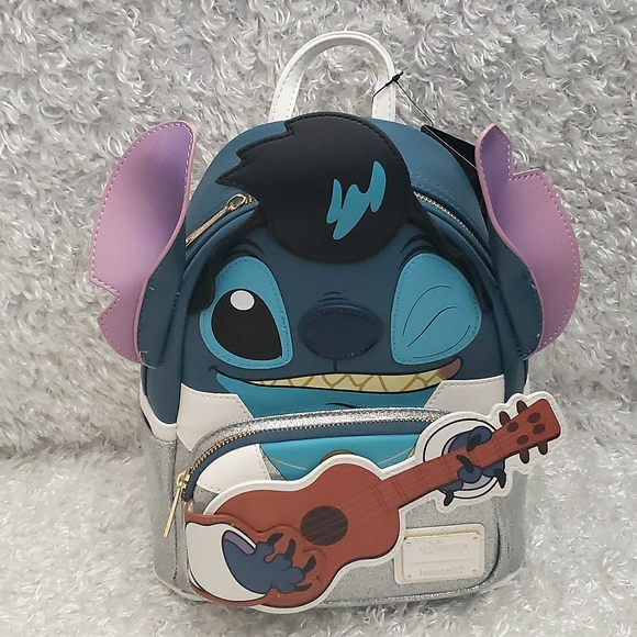 NWT Loungefly Lilo and Stitch Elvis mini backpack - Picture 7 of 11